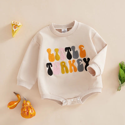 LITTLE TURKEY Long-Sleeve Onesie