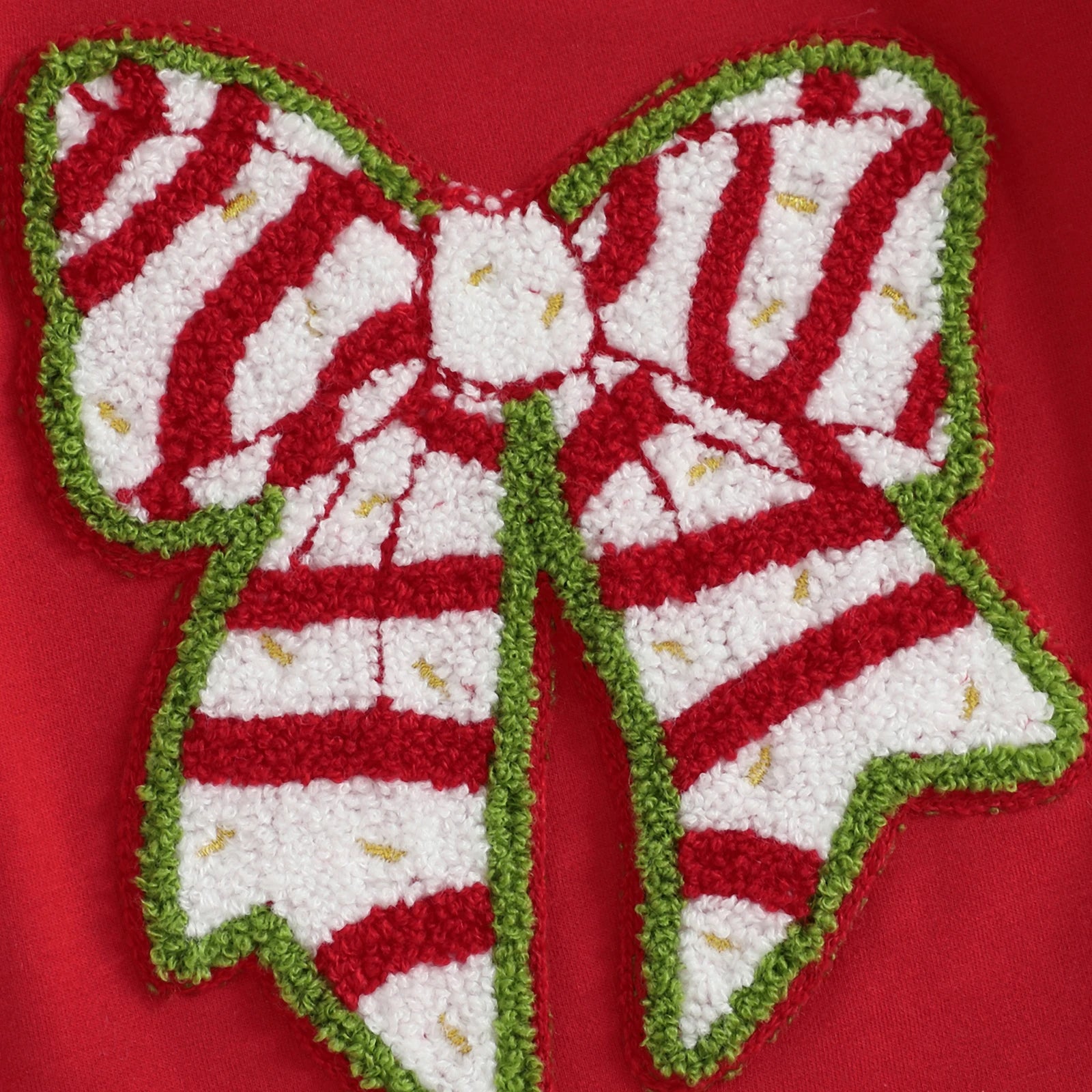 CHRISTMAS BOW Red Romper