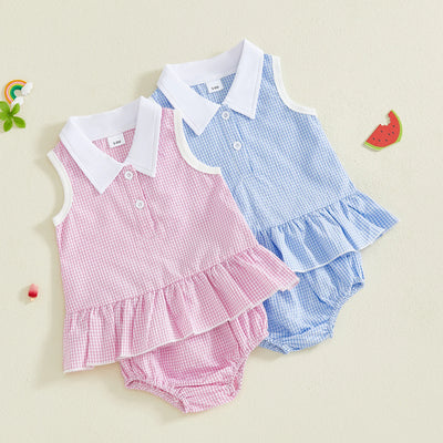 MARLEY Collared Ruffle Outfit