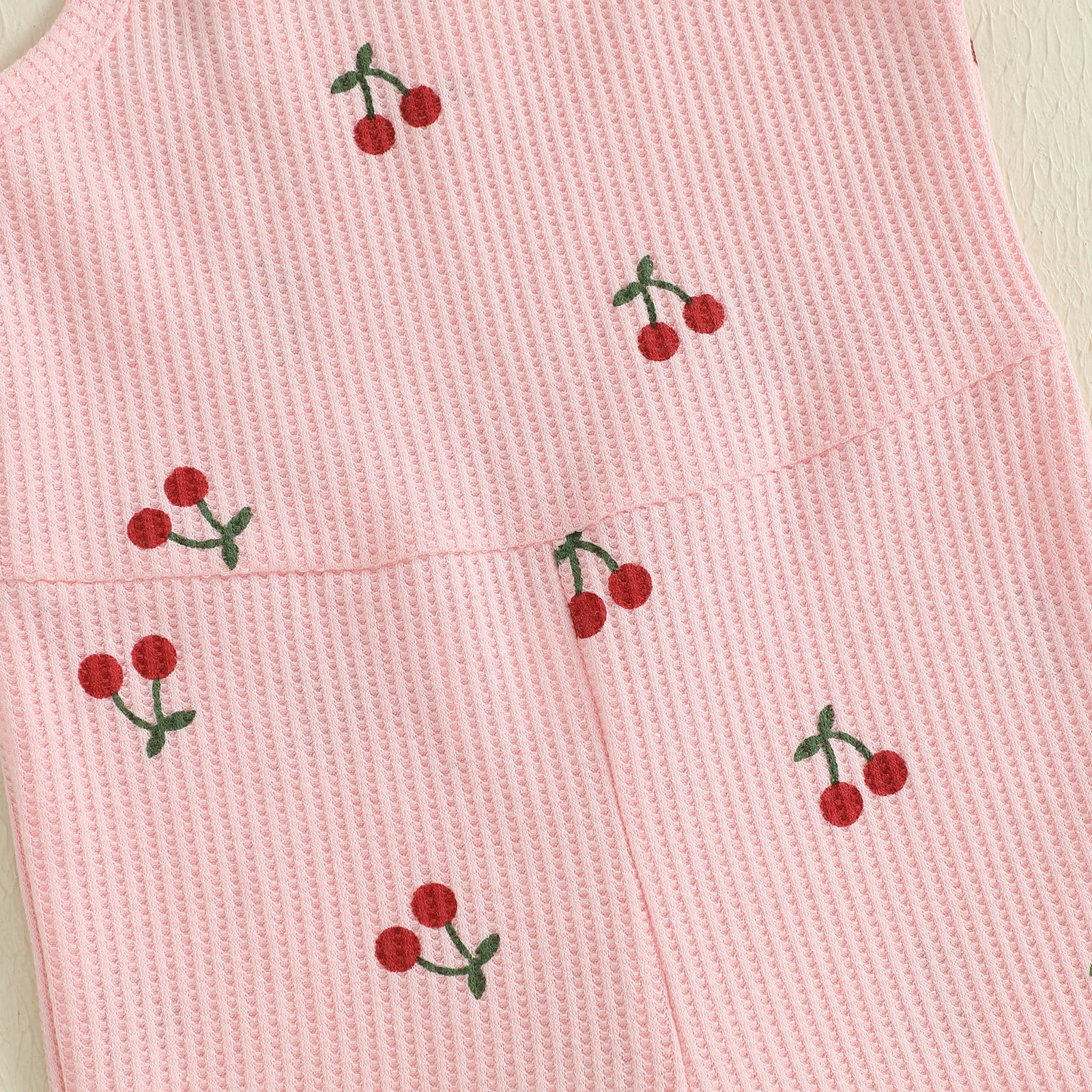 CHERRIES Bellbottom Pull-on Jumpsuit