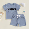 MAMA'S BOY Waffle Knit Outfit