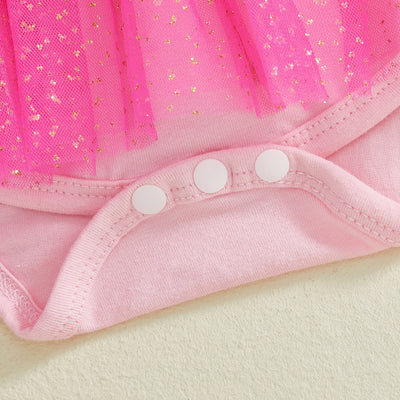 LITTLE HEART Sparkling Tutu Romper Dress