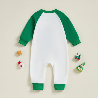 CHRISTMAS TREE White & Green Jumpsuit