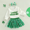 LUCKY CHARM Green Skirt Outfit