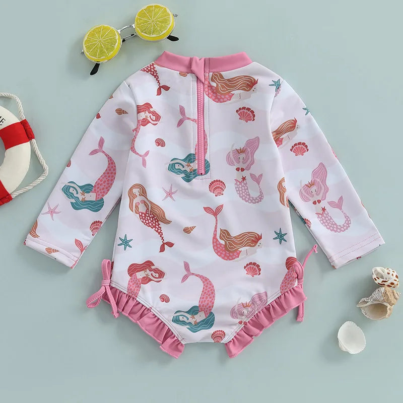 MERMAIDS Long-Sleeve Swimsuit