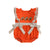 FOOTBALL Orange Bowtie Romper