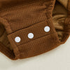 LITTLE TURKEY Waffle Knit Romper