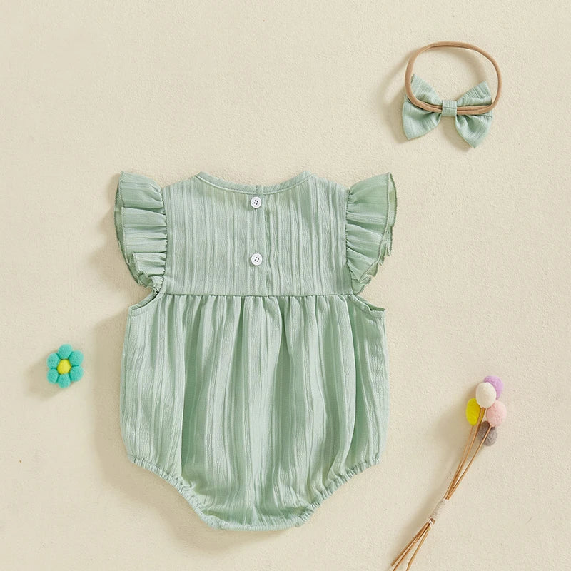 FLOWERS Smocked Romper
