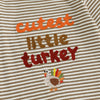 CUTEST LITTLE TURKEY Striped Jumpsuit