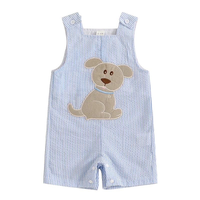 PUPPY Striped Romper