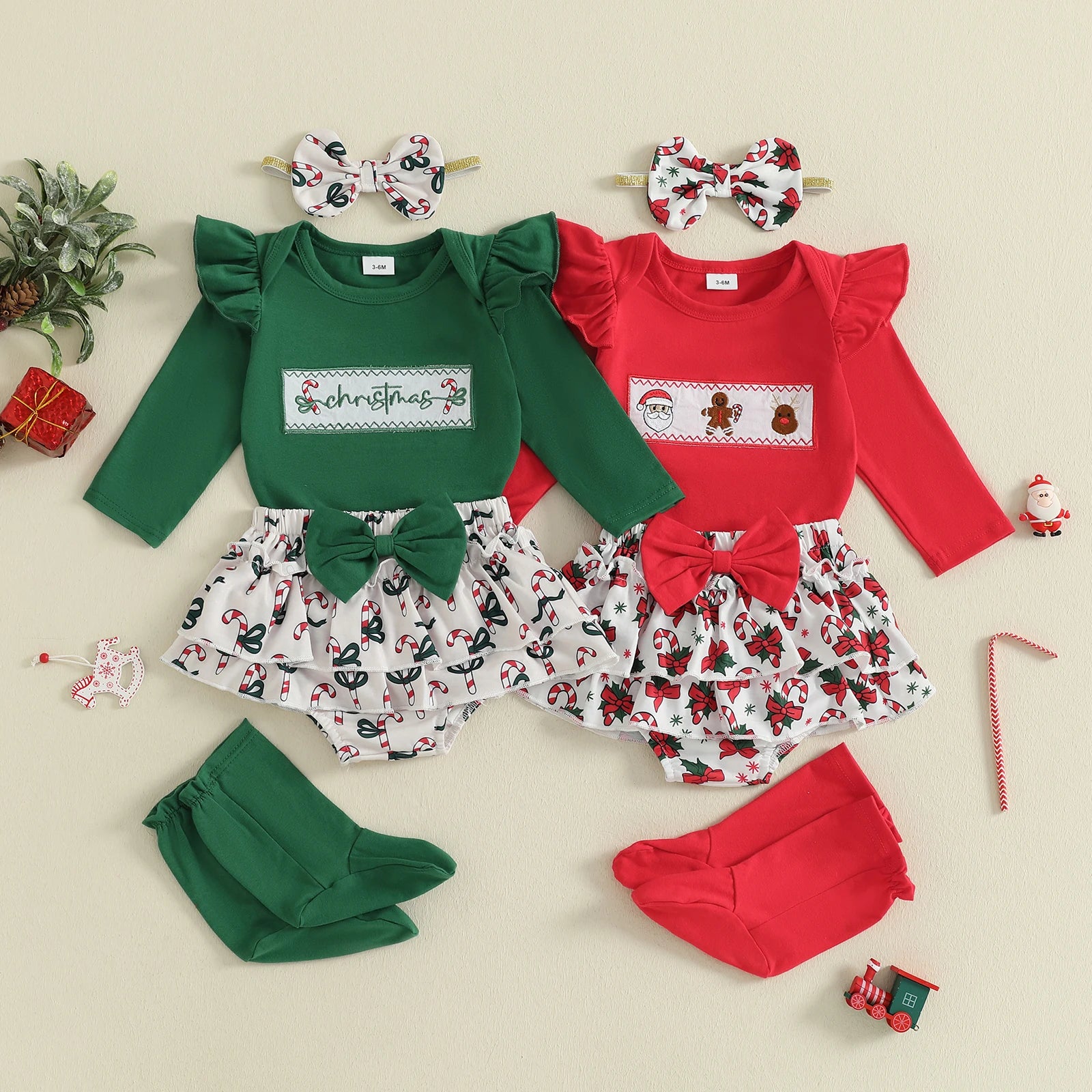 CHRISTMAS Ruffle Bloomers Outfit