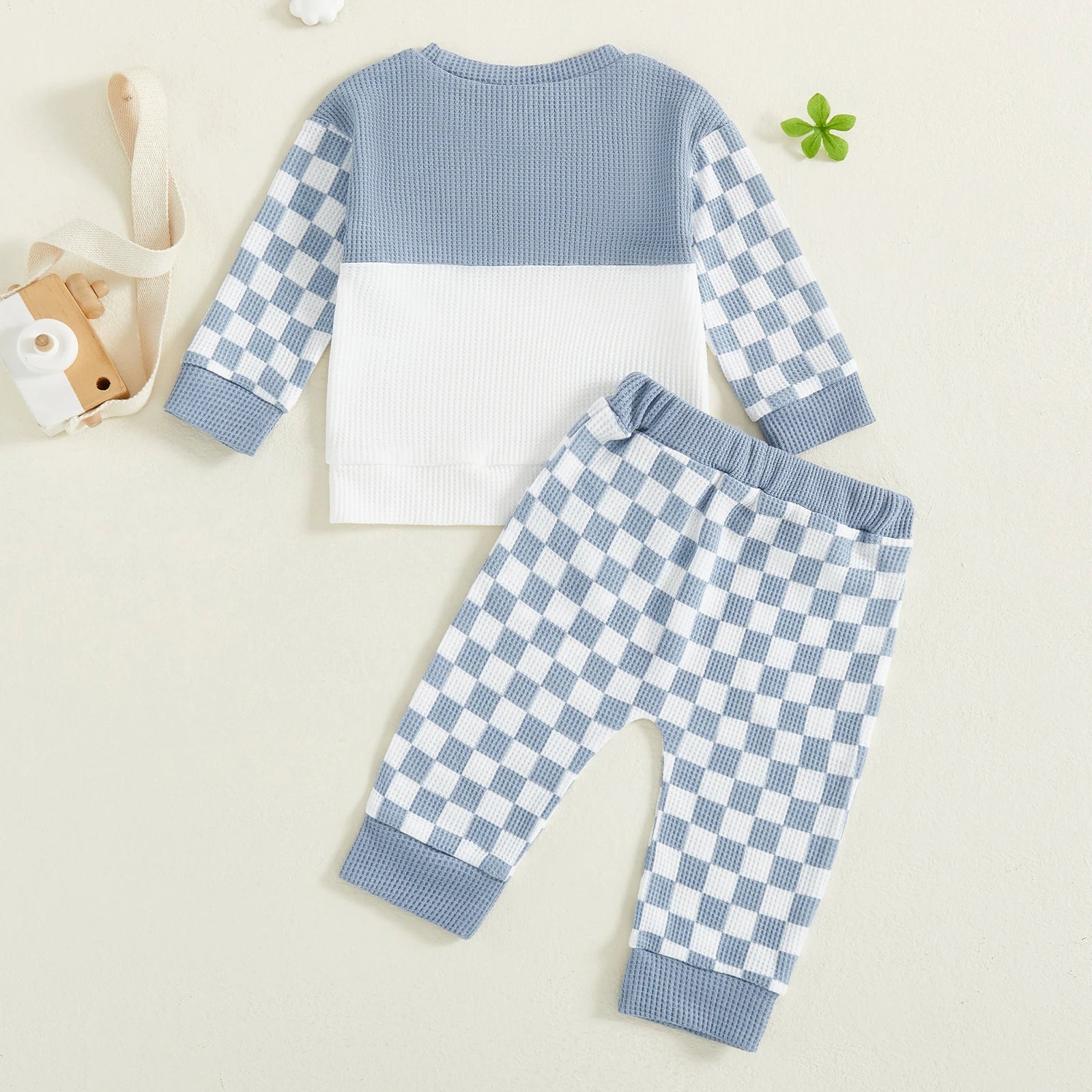 CHECK MATE Waffle Knit Outfit