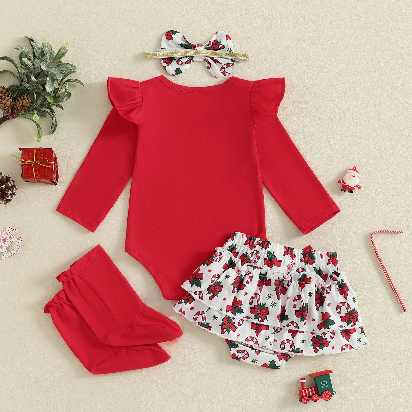CHRISTMAS Ruffle Bloomers Outfit