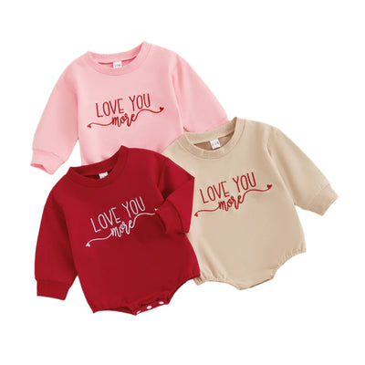 LOVE YOU MORE Long-Sleeve Onesie