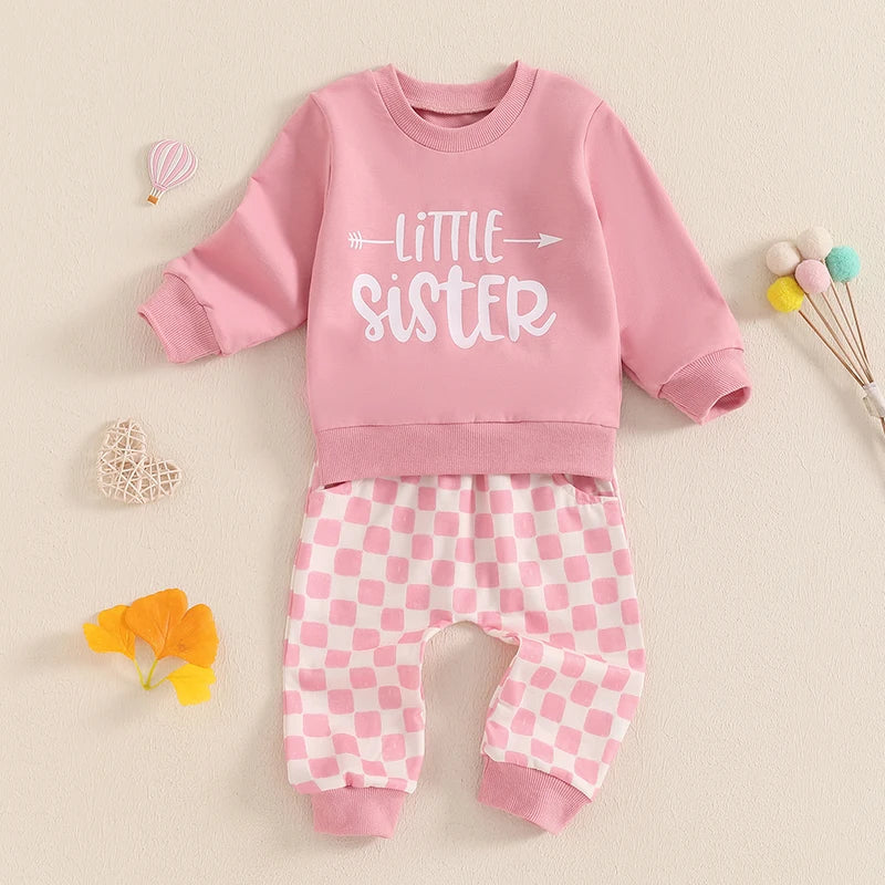 LITTLE SISTER Checkers Outfit