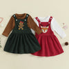 CHRISTMAS CUTIE Corduroy Overall Dress
