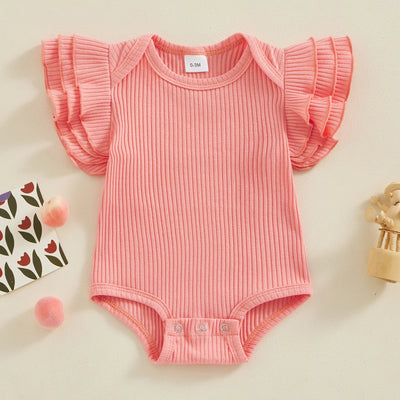 MILA Ruffle Sleeve Onesie