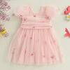 BUTTERFLY Tulle Puff Sleeve Dress
