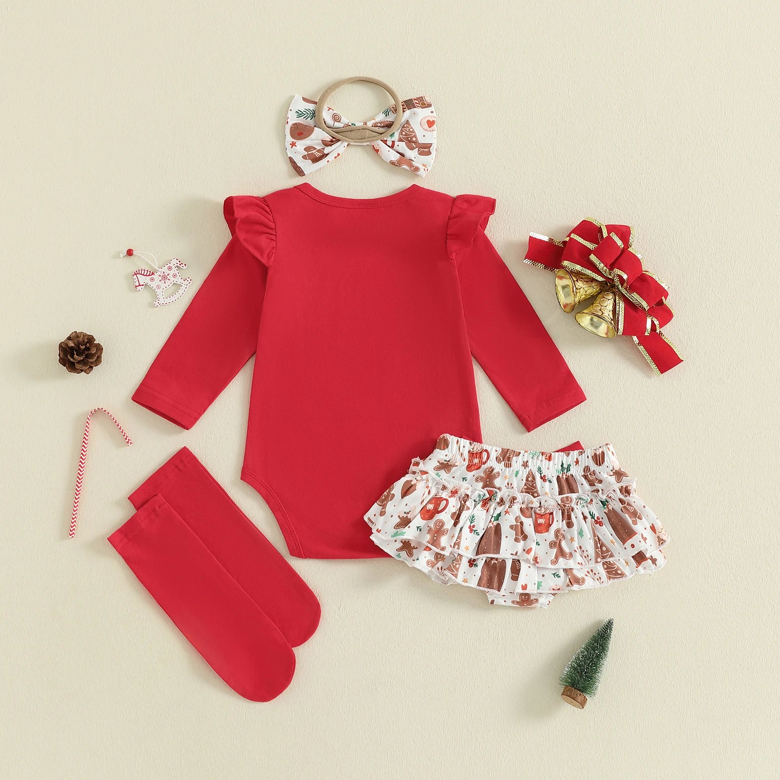 MY 1ST CHRISTMAS Gingerbread Outfit