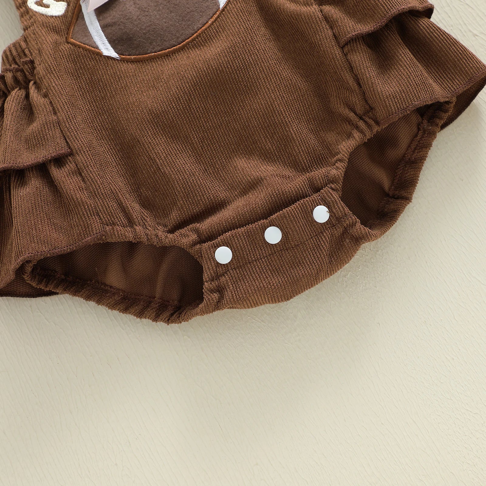 GAME DAY Football Ruffle Romper