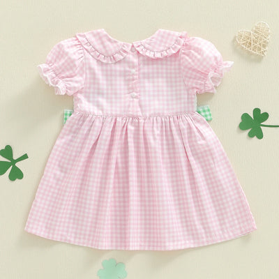 LUCKY CLOVER Checkered Dress