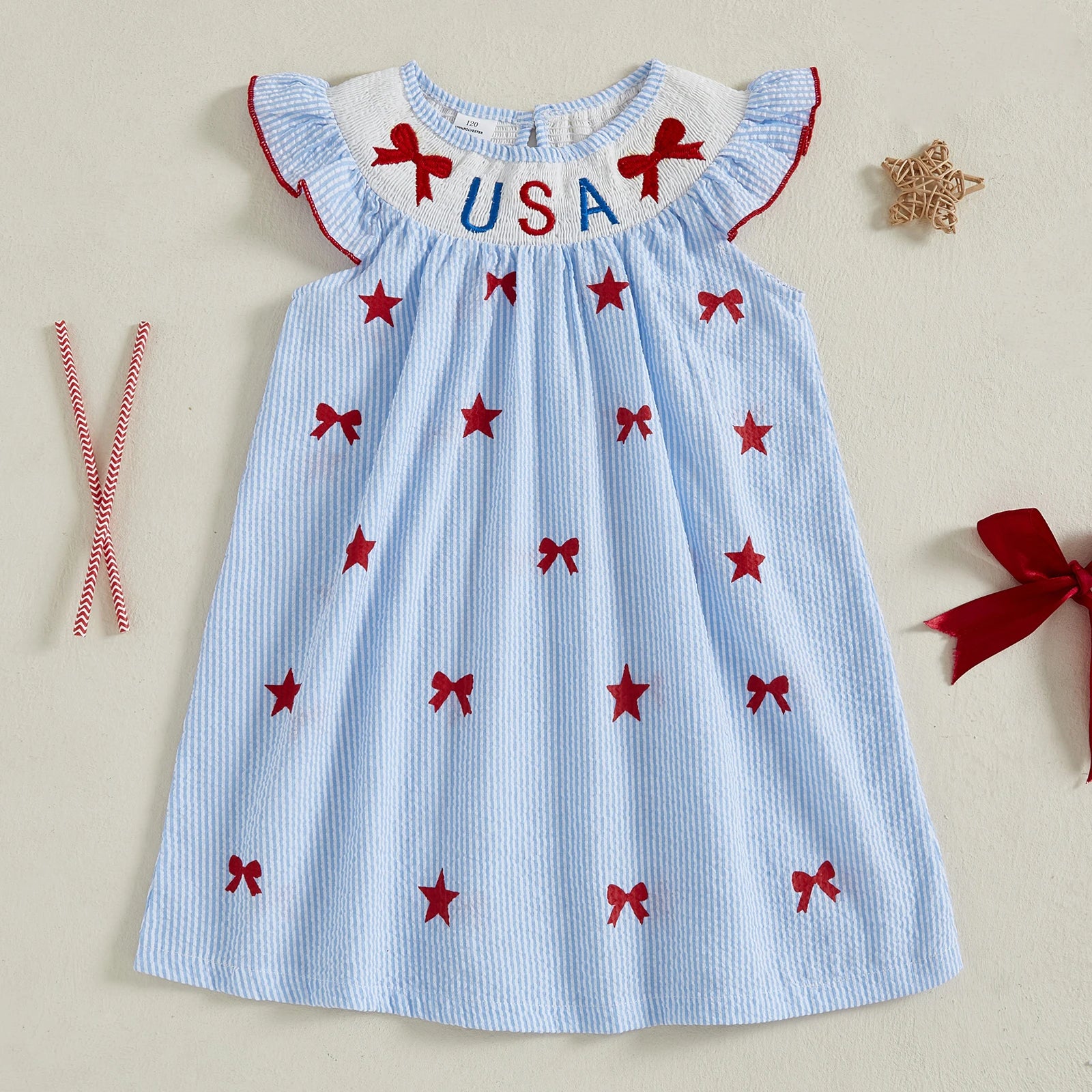USA Stars & Bowties Dress