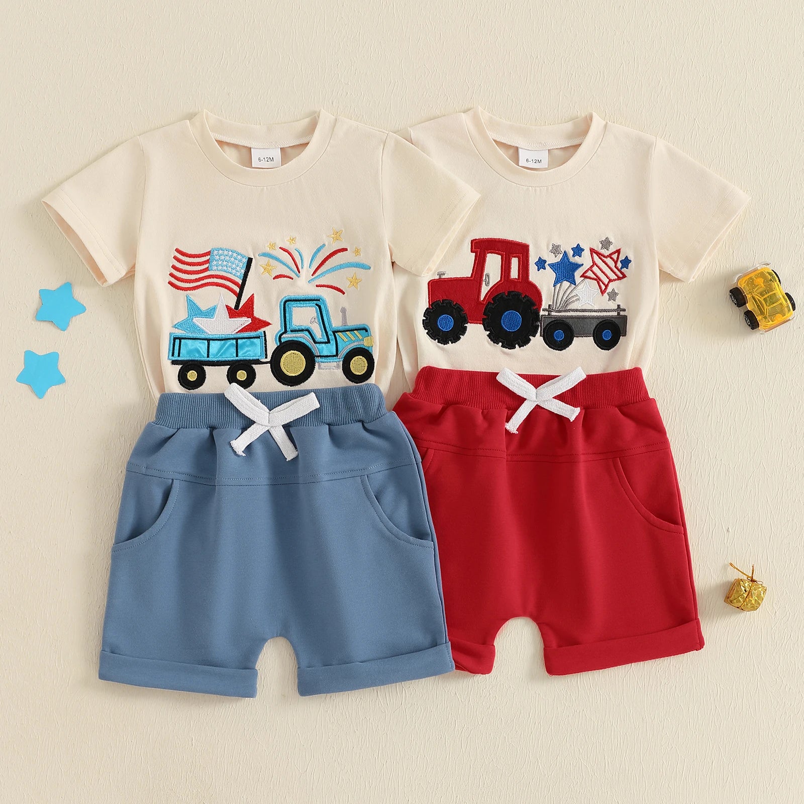 4TH OF JULY TRACTOR Summer Outfit