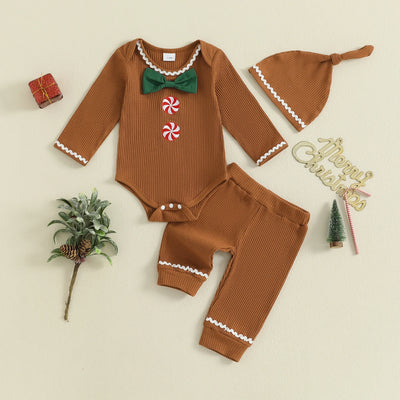 GINGERBREAD MAN Outfit with Beanie
