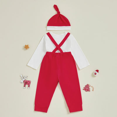 MY 1ST CHRISTMAS Rudolph Overall Outfit