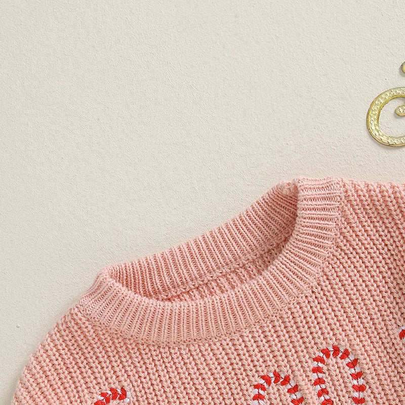 JOLLY Candy Cane Knitted Sweater