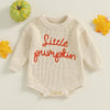 LITTLE PUMPKIN Knitted Romper
