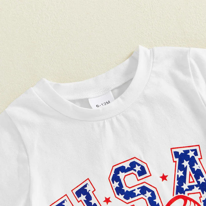 USA Bowtie Stars Skirt Outfit