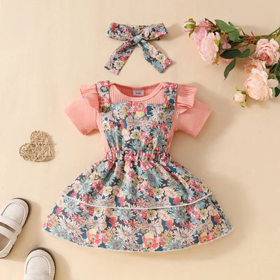 ESTHER Floral Overall Dress Outfit