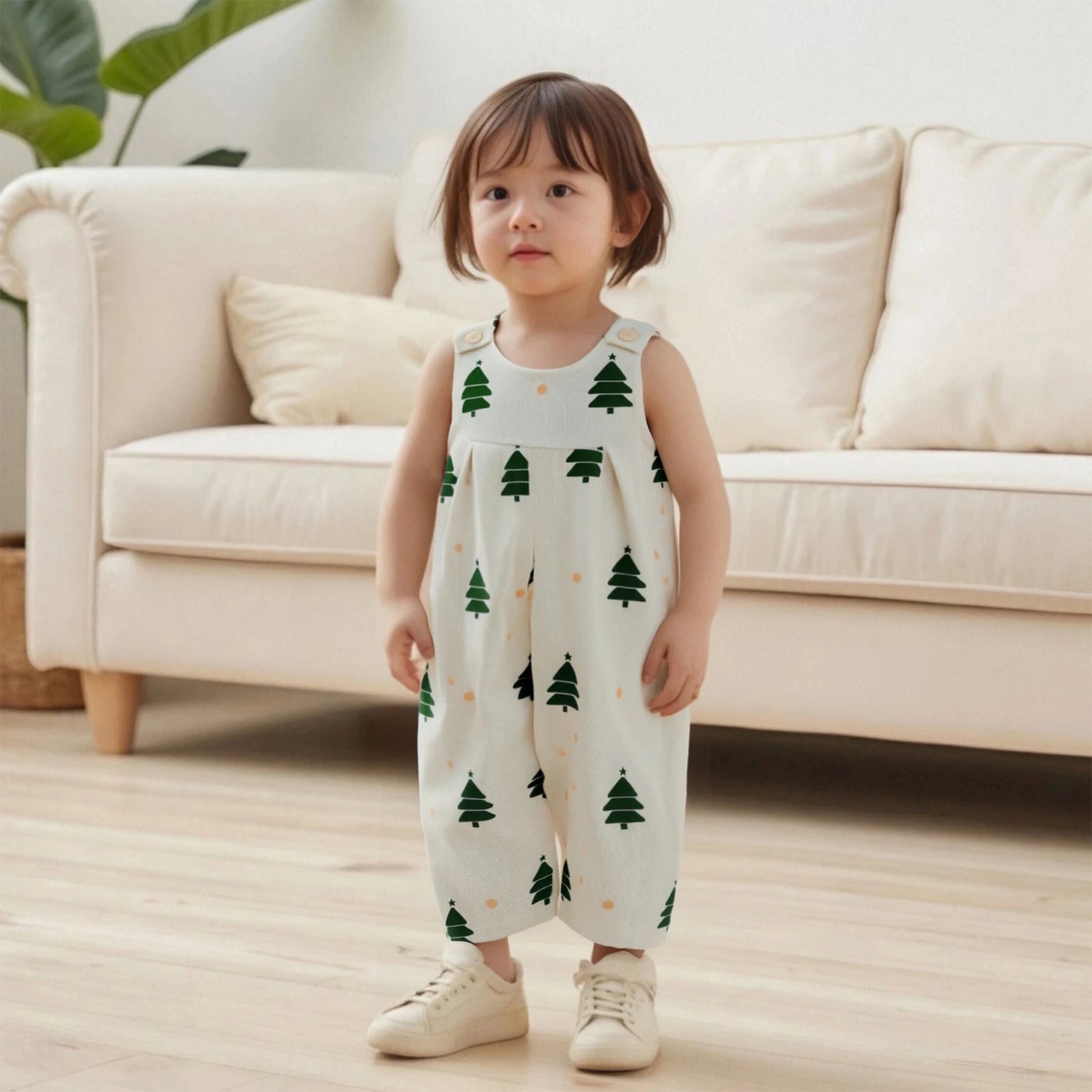 CHRISTMAS TREE Pull-on Jumpsuit