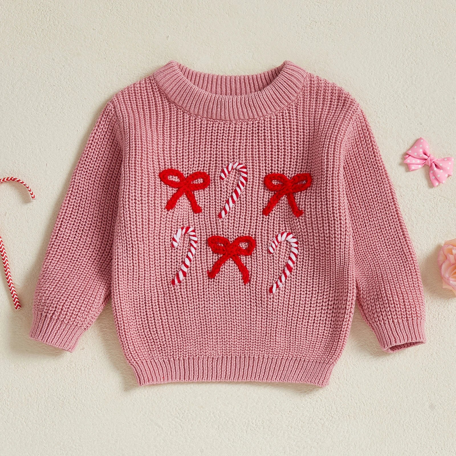 CANDY CANE Pink Knitted Sweater