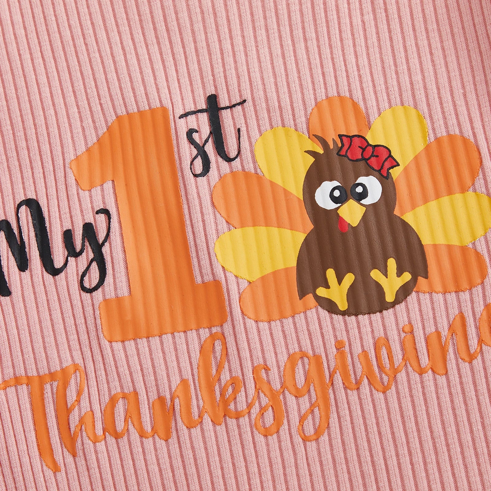 MY 1ST THANKSGIVING Pink Jumpsuit