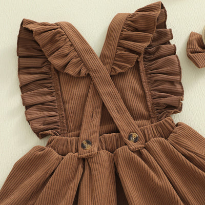 GAME DAY Corduroy Romper Dress