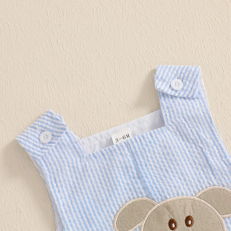 PUPPY Striped Romper