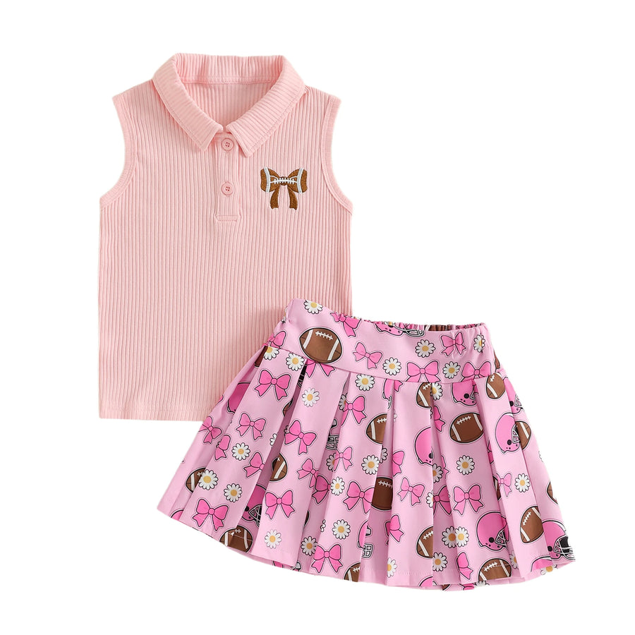 FOOTBALL Bowtie Skirt Outfit