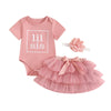 LIL SIS Pink Tutu Outfit with Headband