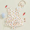 CARROTS Ruffle Romper with Headband