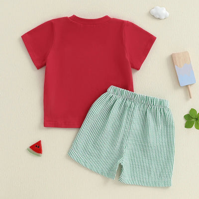 WATERMELON Striped Outfit