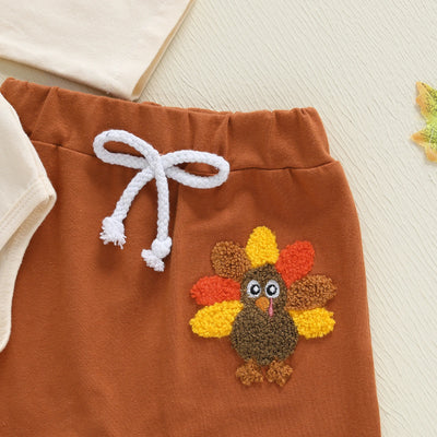 LITTLE TURKEY Joggers Outfit with Beanie