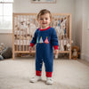 CHRISTMAS TREES Blue Jumpsuit