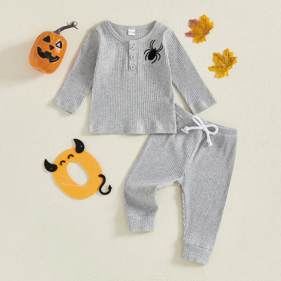 SPIDER Gray Ribbed Outfit