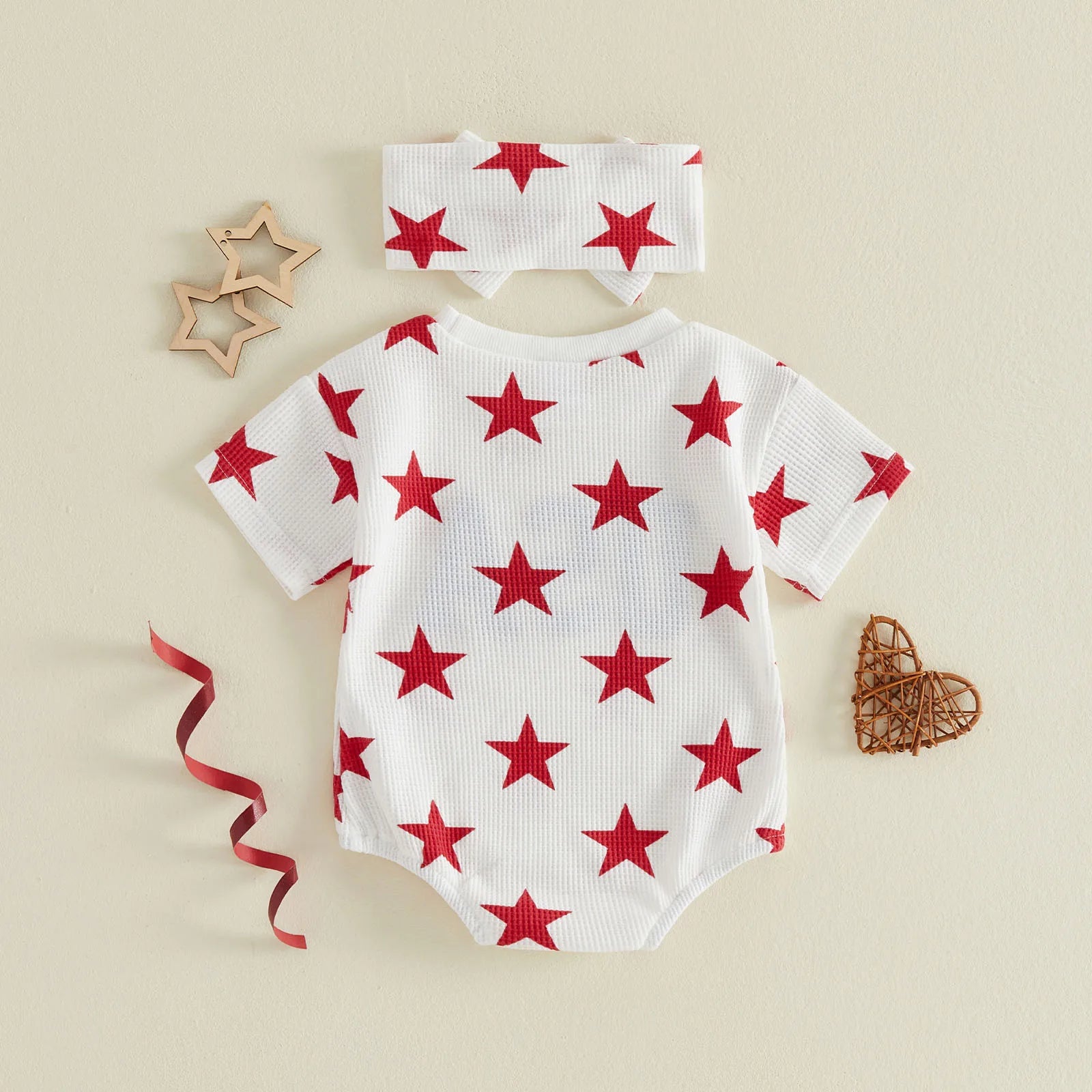 USA STAR White Romper
