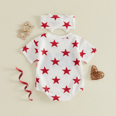 USA STAR White Romper