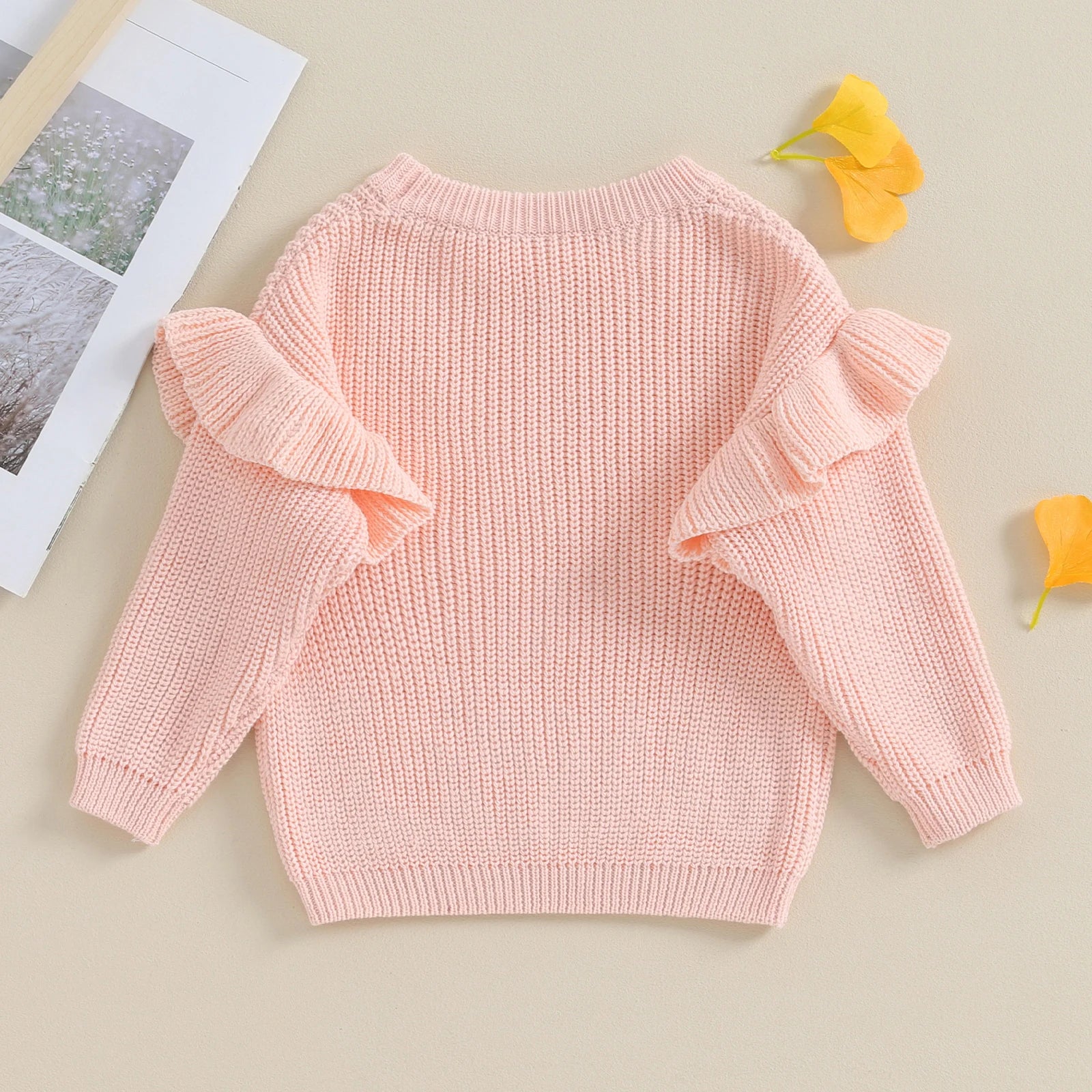 BELLA Ruffle Knitted Sweater
