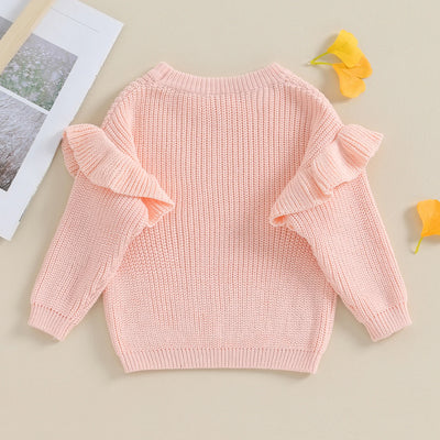 BELLA Ruffle Knitted Sweater