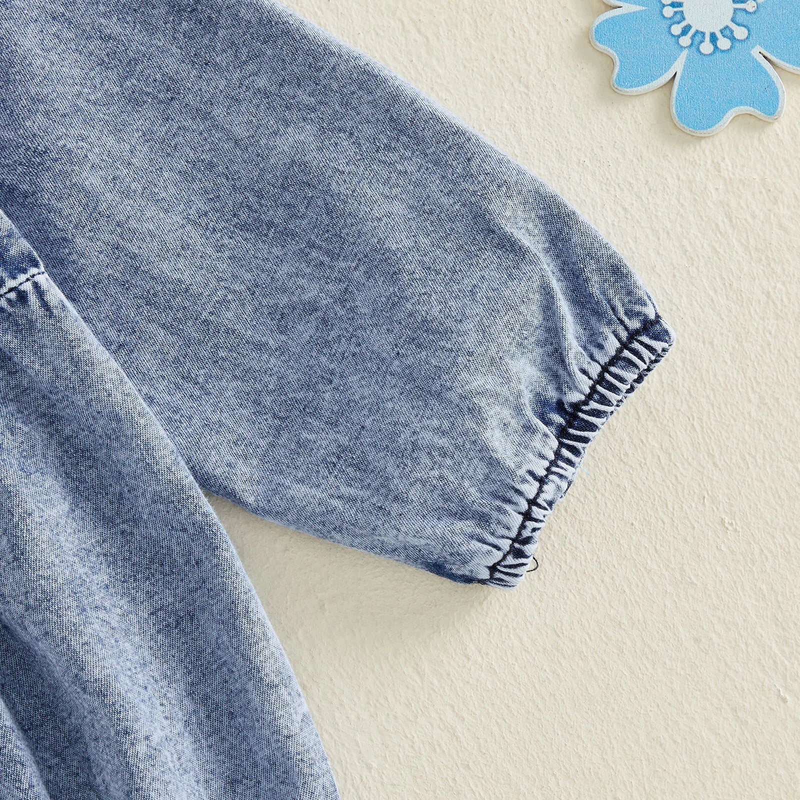 EVIE Denim Collar Romper